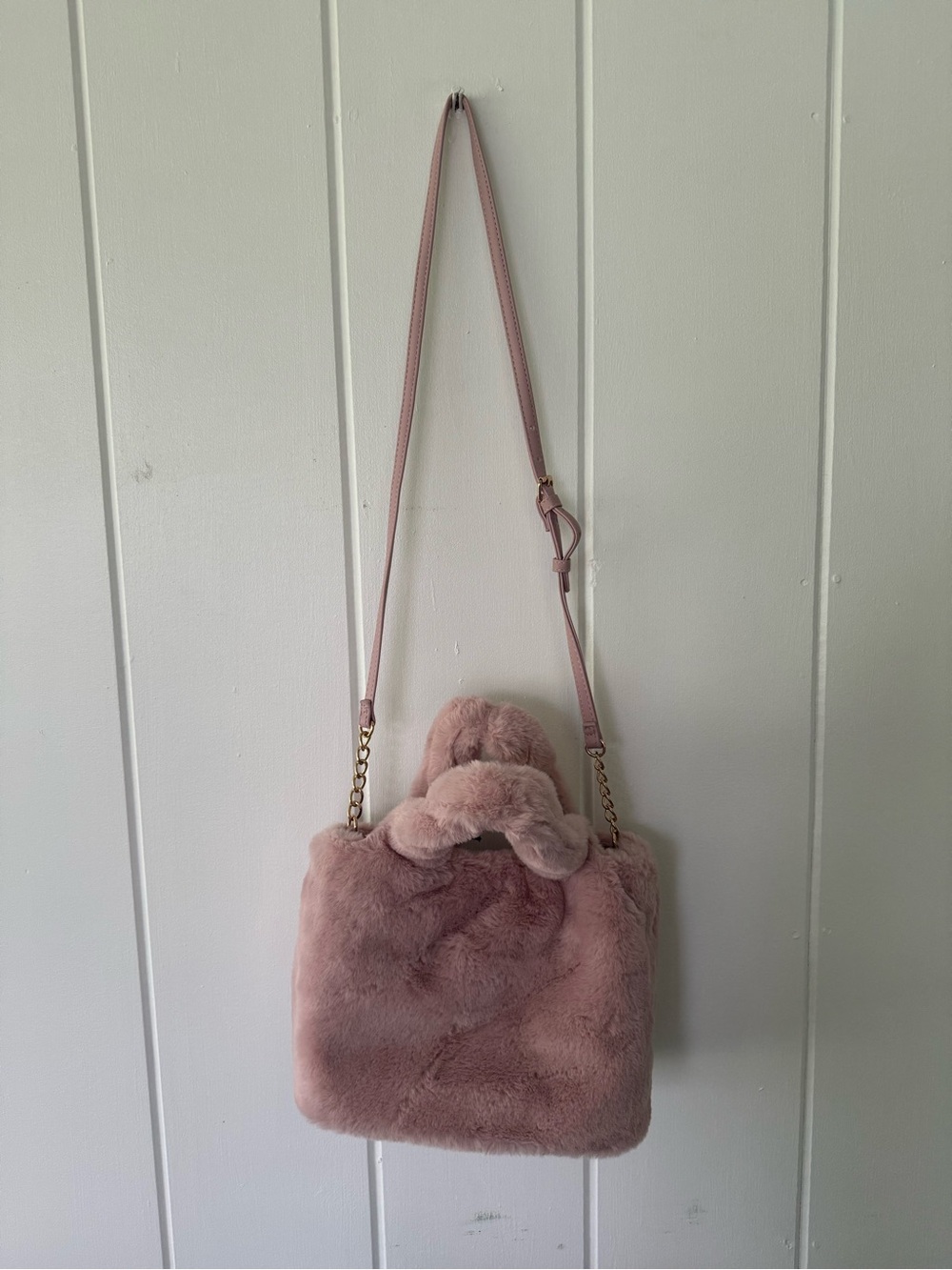 Juicy Couture Pink Faux Fur Crossbody With Charms - Picture 4 of 5